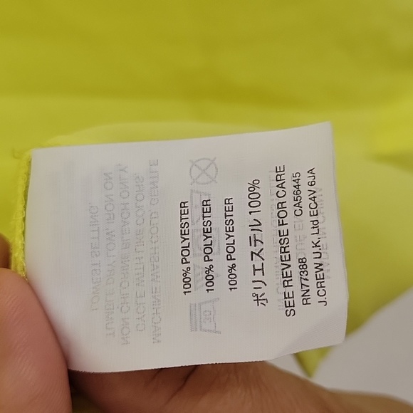 J. Crew Sleeveless Top Drapey Ruffle Trim Yellow Size 6 - Picture 5 of 5